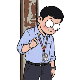 Sumesh smiling portrait sticker