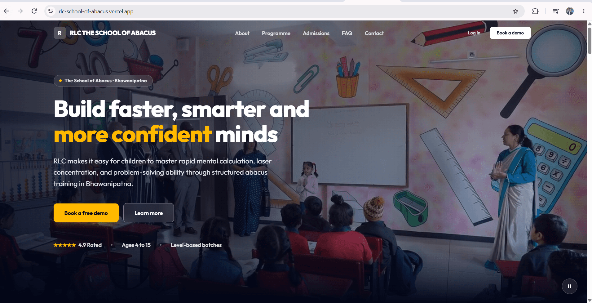 RLC School of Abacus digital management platform